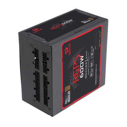Fonte Gamer REDRAGON 600W Full Modular