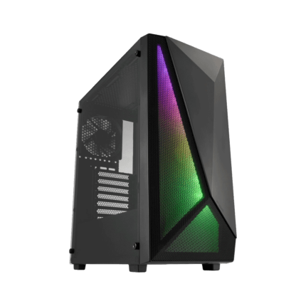 GABINETE GAMER MID TOWER - FSP CMT195 PRETO COM 4 FAN
